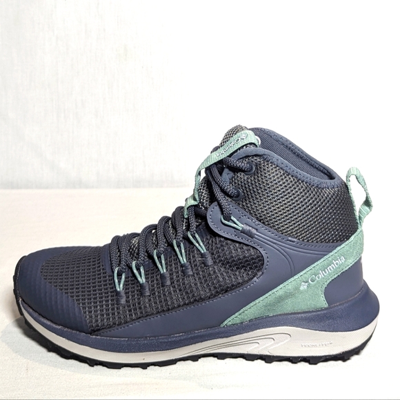 NEW Columbia Womens Mid Waterproof Hiking Shoe Sz 7 graphite dusty green - Picture 1 of 4